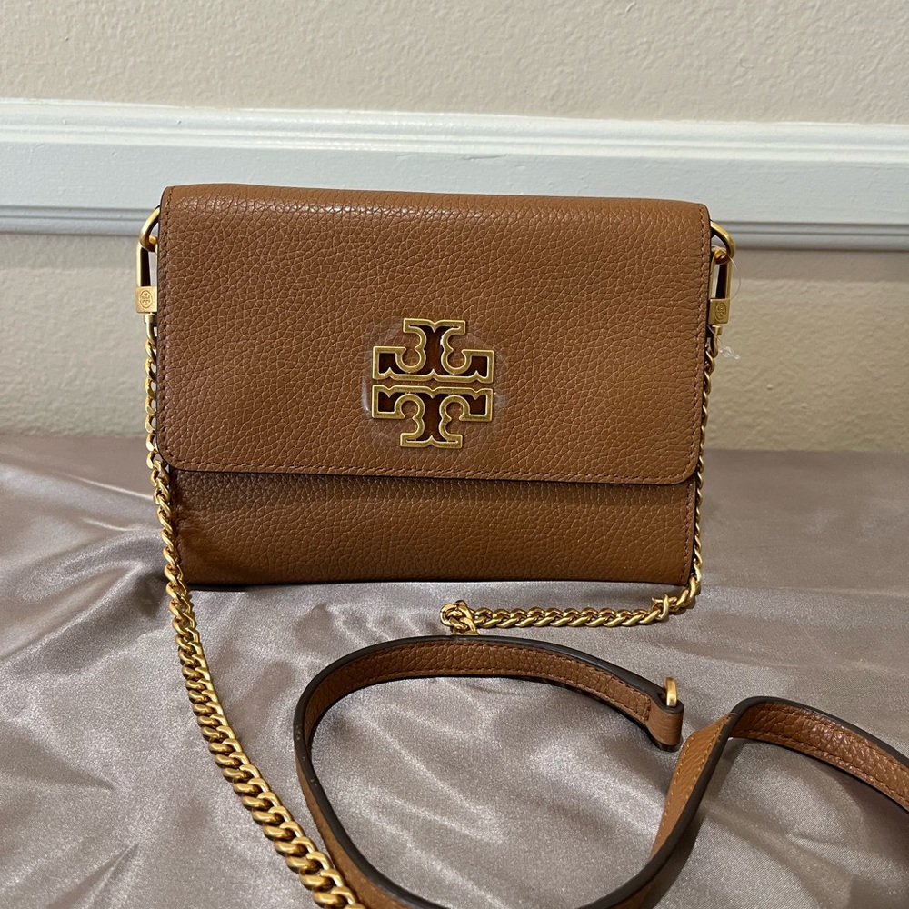 Tory Burch Britten chain Leather Crossbody Bag